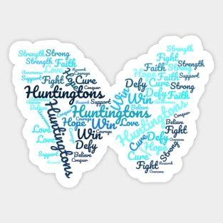 HUNTINGTONS DISEASE BUTTERFLY Sticker